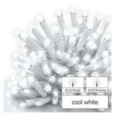 Profi LED spojovací řetěz blikající bílý - cencúle, 3 m, venkovní, studená bílá