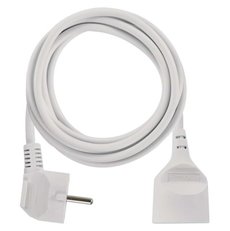 Prodlužovací kabel 3 m / 1 zásuvka / bílá / PVC / 1 mm2