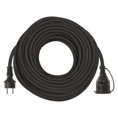 Venkovní prodlužovací kabel 30 m / 1 zásuvka / černý / pryž-neopren / 250 V / 1,5 mm2