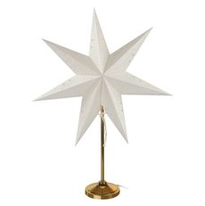 Papírová hvězda LED se zlatým stojanem, 45 cm, interiér