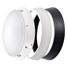 LED stropní svítidlo, kruhové černé/bílé 14W teplá bílá