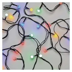 LED vánoční třešňový řetěz - koule, 8 m, vnitřní i venkovní, vícebarevný, programy