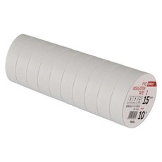 Izolační páska z PVC 15 mm / 10 m bílá