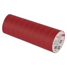 Izolační páska z PVC 15 mm / 10 m červená
