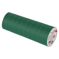Izolační páska PVC 19 mm / 20 m zelená