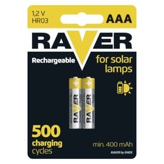 Dobíjecí baterie RAVER 400 mAh HR03 (AAA)