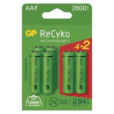 Dobíjecí baterie GP ReCyko 2700 (AA) 6 ks