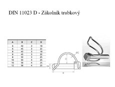 Zav DIN 11023 6x45 trubkový