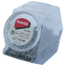 Dvojité křížové vrtáky 65 mm v kufříku Makita D-31669