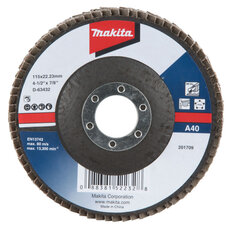 Lamelový brúsny kotúč, železo, PVC, farebné kovy Makita D-63432-10
