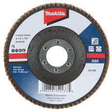 Lamelový brúsny kotúč, železo, PVC, farebné kovy Makita D-63448-10