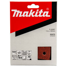 Brusný papír 114 x 102 mm (suchý zip, 6 otvorů) Makita P-33087