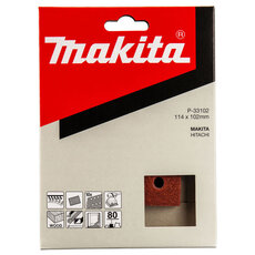 Brusný papír 114 x 102 mm (suchý zip, 6 otvorů) Makita P-33102