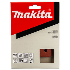 Brusný papír 114 x 102 mm (suchý zip, 6 otvorů) Makita P-33124