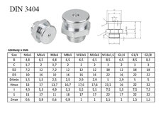Mazací plocha DIN 3404 ZB G1/4 SW 17