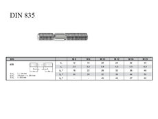 Šroub. DIN 835 8.8 ZB M10x030