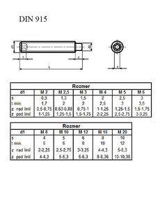 Cervik IMB+cap DIN 915 45H M2,5x006