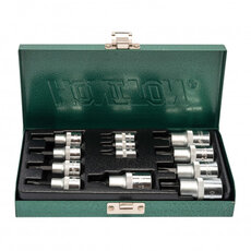 Hlavica 1/4", 3/8", 1/2" TRX sada 12 dielov