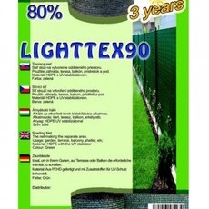 Sieť tieniaca Lighttex 1,5x10m zelená
